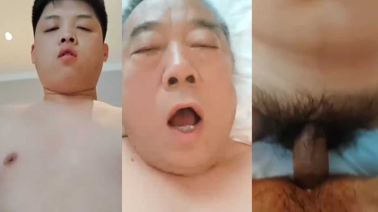 网红东叔被年轻小胖操