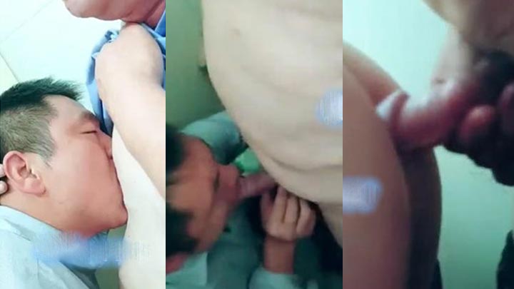 保安帅伯和胖中厕所激情（20）